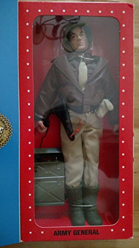 G.I. Joe Year 1996 Limited Edition World War II 50th Anniversary Commemorative 12 Inch Tall Action Figure - ARMY GENERAL with Dark-Shade Winter Shirt, Khaki 