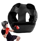 Kopfbedeckung Boxen Sparring – Verstellbarer Gesichtsschutz, Belüfteter Kopfschutz, PU-Polsterung, Sicherer Sitz | Erwachsene Jugendliche, Kampfsport, Kickboxen, Wrestling, Karate, BJJ, Training, Card