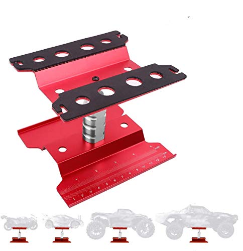 RC Car Work Stand Aluminum Repair Station Lift for 1/8 1/10 1/12 Scale for Traxxas TRX4 Axial Arrma Redcat Losi RC Crawler Monster Truck Buggy