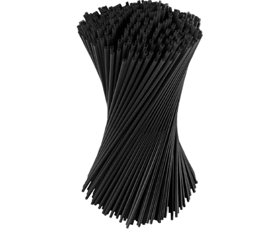 7.5 Inch Black Plastic Coffee & Cocktail Stirrer Straws, Disposable, Eco Friendly, Sip Stirrer, Bar Stirrer, Sip Straw, For Coffee, Cocktail, Latte and Tea - 7.5 Inches (1000)