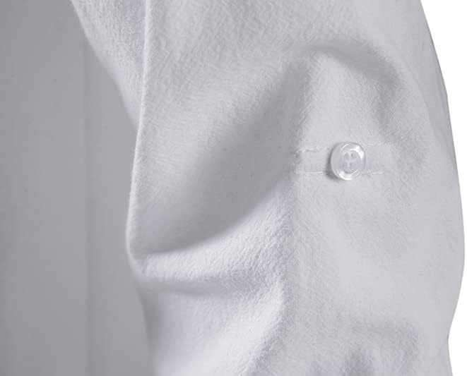 Men's Long Sleeve Shirts Retro Style Lace up for Medieval,Viking,Hippie Halloween Cosplay Pirate Renaissance Costume - Image 2