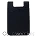 Cellessentials USA Merchant Redesigned Card Holder - Silicone Stick on Cell Phone Wallet with Pocket for Credit Card ID Business Card - iPhone Android & Smartphones Black, White, Navy