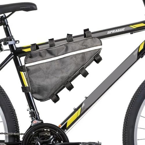 Sac de cadre de vélo grande capacité avec fixation stable à sangles
