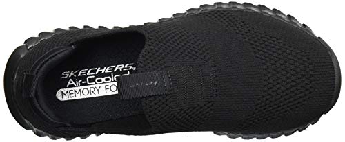 Skechers Boy's Elite Flex-Wasik Sneaker, Black/Black, 6 Big Kid #TOP4