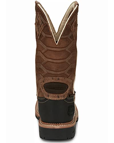 Justin Men's Derrickman Western Work Boot Composite Toe - SE4839 9.5 EE US4