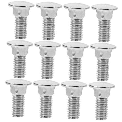 FUNOMOCYA 100pcs Black Carriage Bolts Zinc Plated Round Head Full Threaded Strong for Heavy Duty Tasks Wheel Studs Round Neck Hardware