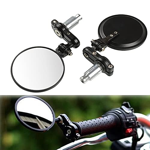 Espejos retrovisores 22mm antirreflejo para Husqvarna 701 Supermoto un par negro 4