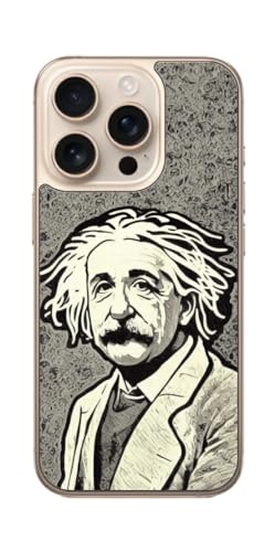 ClearView iPhone 16 Prop vg w ی tB { AI摜SS ŉ敗ACV^C(Einstein in print style)