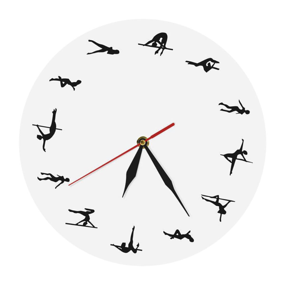 Horloge murale sans tic-tac acrylique blanche VICASKY pour retrouver le calme au bureau