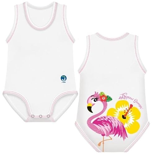 J Bimbi Tropical Summer - Body Neonato 0-36 Mesi Bimba Fenicottero, 1 Body - 3