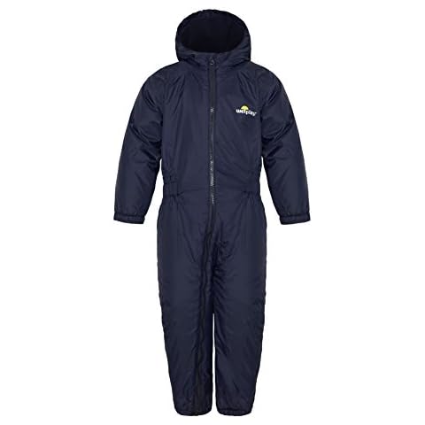 Wetplay Kids Padded All-In-One Waterproof Suit Snowsuit Childs Childrens Boys Girls Cover