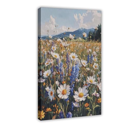 COZY CURVY Rustic Wildflower with Summer Vibe Poster Wall Art