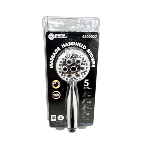 Cabezal de ducha manual con 5 funciones Thrifco 4809027 miniatura 5