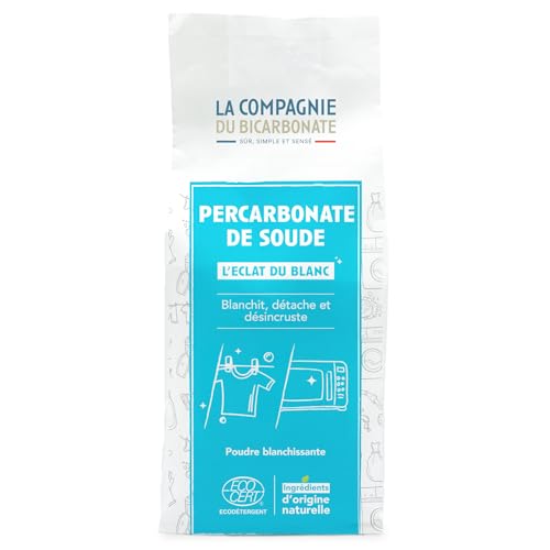 Percarbonate De Soude Ultra Pur - Sachet Kraft 2,5 kg - Blanchissant, Nettoyant, Détachant d'origine naturelle - Linge, Sanitaires - Écoresponsable, Sans Additifs- La Compagnie du Bicarbonate
