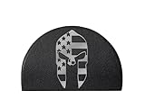 NDZ Performance Jentra JP-1 Grip Slug Plug for Glock 17 19 20 21 22 23 24 31 32 34 35 37 38 GEN 1-3 Custom Engraved - Spartan Helmet US Flag - Silver Paint Fill