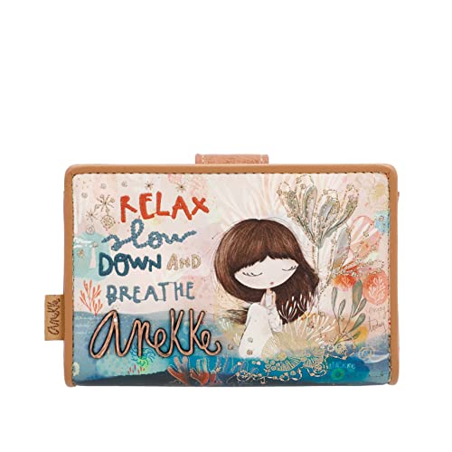 Anekke Damen Geldbörse - Mediterraner Stil - Beige - Glitzernde Verzierung...