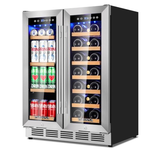 Image of 24 Inch Wine and Beverage Refrigerator Dual Zone Wine Fridge