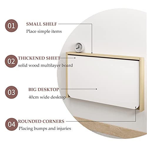 Bureau d'ordinateur mural pliant pour aménager un coin bureau chic