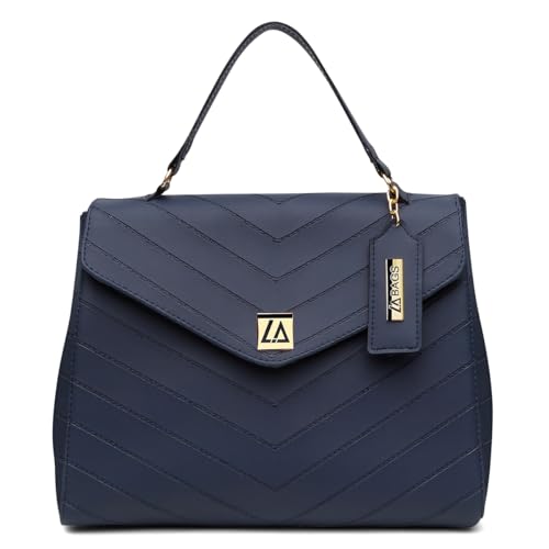 Bolsa Feminina Maleta Matelassê Alça Transversal Mão Casual Azul
