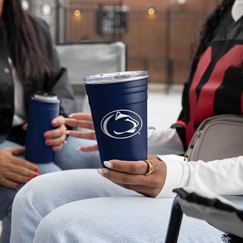 Image of Logo Brands NCAA 22 oz Stainless Steel Tailgate Cup -Double Wall Vacuum-Sealed Durable For Hot & Cold Drinks, Perfect for Gameday & Tailgating