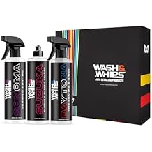 WASH&WHIPS SEAL - Exterior & Car Shine Kit Step 3 Sonoma Ceramic Coating Spray, Daytona Tire Shine, Suzuka Rubber & Plastic Coating Long-Lasting Protection, Hydrophobic, Easy Application