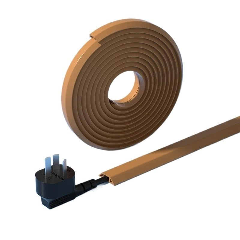 Goulotte passe-câble de sol en PVC auto-adhésif pour la gestion et protection des fils électriques