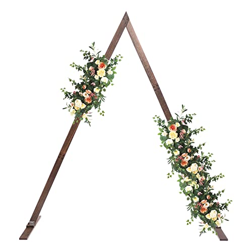 Rustic Farmhouse Triangle Wood Arch - 8.2FT Wedding & Garden Arbo...