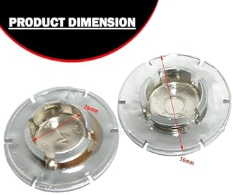 AllExtreme EXTBSAC Rear Suspension Plastic Chrome Axle Cap for Bullet Classic Electra and Standard 350cc and 500cc Motorcycles