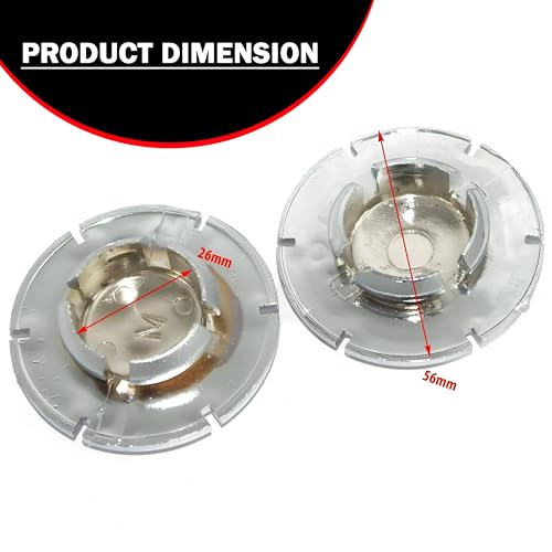 AllExtreme EXTBSAC Rear Suspension Plastic Chrome Axle Cap for Bullet Classic Electra and Standard 350cc and 500cc Motorcycles