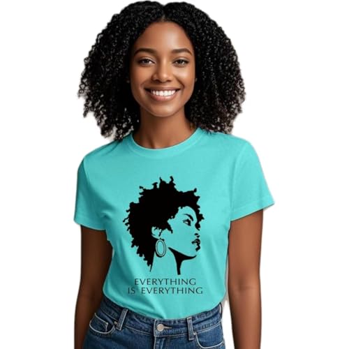 Image of Black History Shirts Black Graphic tees for Men and Women, Magic Fashion Afro American Natural Hair Vintage Melanin T-Shirts