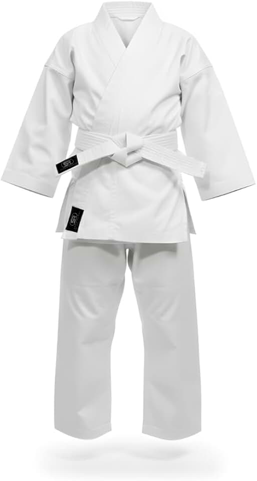 Kimono Jiu Jitsu/Judô Kids Básico com Faixa, Branco, Infantil Sports Religion
