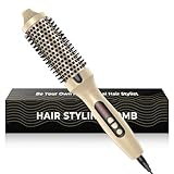 Thermal Brush, 38MM Stylingbürsten, UKLISS 3 in 1 Lockenstab Bürste...
