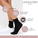 LEON D’ORO Socken ohne Gummizug für Damen, leichte Baumwolle, 3 Paar, Damensocken, Schottlandgarn, hergestellt in Italien, 520-3 Paar ASS Classic, 35-41