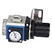 Air Compressors Pressure Regulator, Aluminum Alloy Mini Pressures Regulators Kit Small Drift Balanced Design for Industry GR200-08