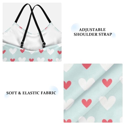 Retro Abstract Heart Girl's Swimsuit 1-Piecing Toddler Girl Swim Suit Bathing Suits for Girls Girls'3