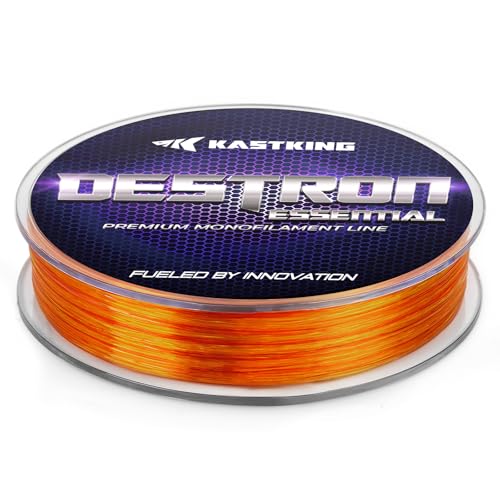 Image of KastKing Destron Essential Monofilament Fishing Line, Advanced Polymer Coating for High Abrasion Resistance, Super Smooth, High Strength, Low Memory Mono Line, Fresh and Saltwater Fishing