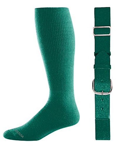 Joe's USA Baseball/Softball Belt & Sock Combo-DarkGreen-Youth