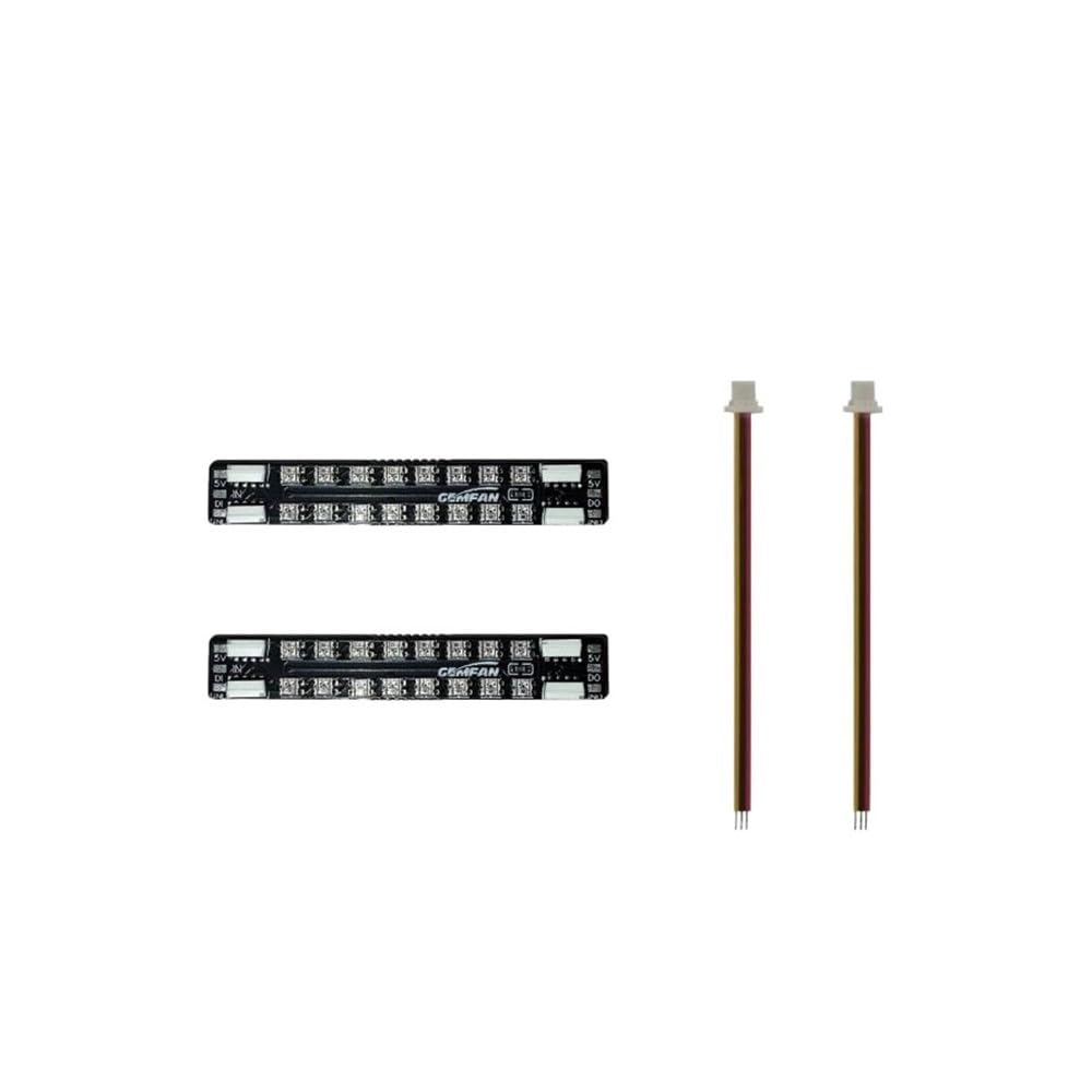 08/20 Tira De Luz Brazo Dron Programable Con Controlador CU for FPV Y Vehículos Aéreos No Tripulados Multirrotor Carga Pesada, Sistema Indicador Visual RGB Alto Brillo