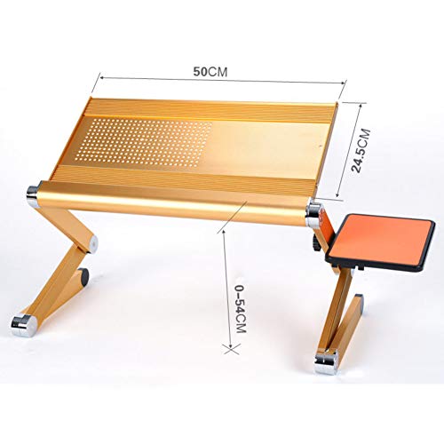 Laptoptisch Faltbarer Laptop Schreibtisch Bett Ergonomisch Notebook Laptop Ständer,Stand Aluminiumlegierung Tragbares Bett Frühstück Tablett Buch
