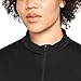 Nike Women's Dri-fit Uv Victory Long-Sleeve Half-Zip Top (as1, Alpha, m, Regular, Regular, Black)