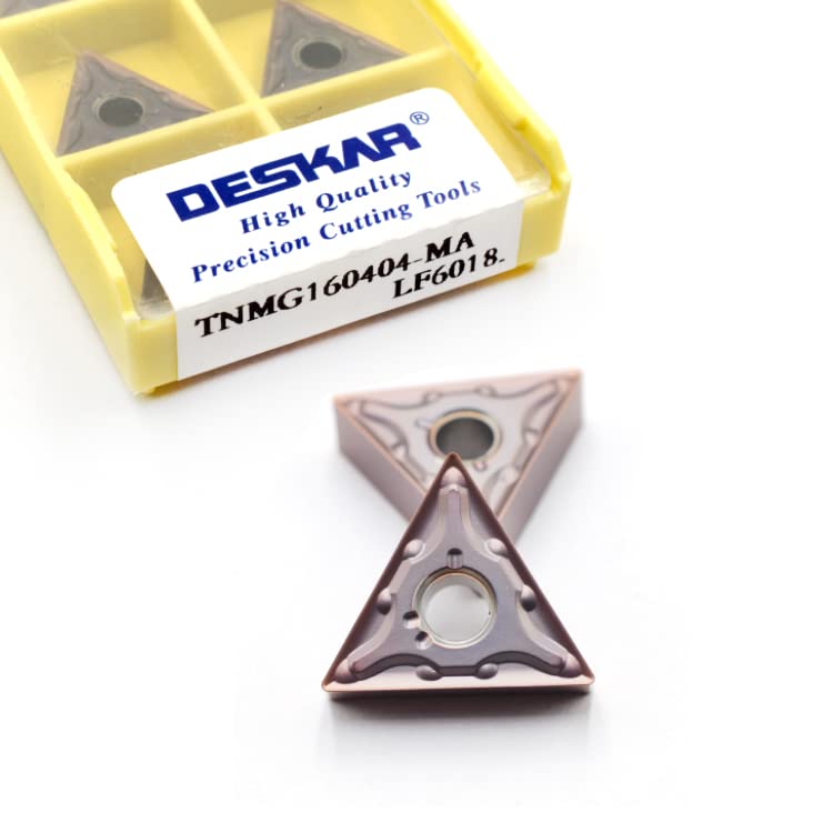 Deskar 100% original TNMG TNMG16 TNMG1604 TNMG160404 MA TNMG160404-MA LF6018 - Cuchilla giratoria triangular