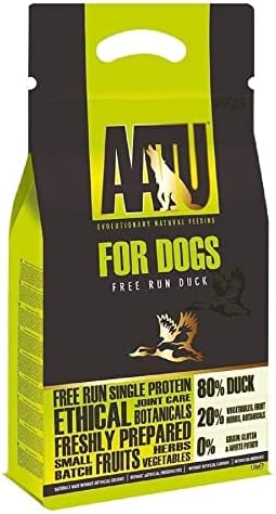 AATU 80/20 Dry Dog Food, Salmon, High Protein, Grain Free Recipe, No Artificial Ingredients, 1.5 kg
