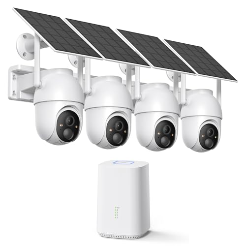 Wireless Outdoor Security Camera System with AI Detection
