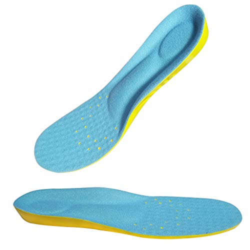 Plantillas deportivas unisex para mujeres/hombres, zapatos deportivos, amortiguadores de transpiración, transpiración, plantillas para zapatos para el día a día/trabajo (EU 38-42)