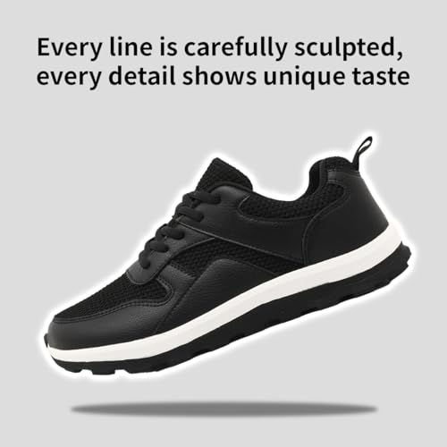 Image of Mens Walking Shoes Slip On Sports Sneakers Tennis Workout Athletic Camp Fitness Flat Sole Running Jogging Breathable Anti-Slip Outdoor Fashion