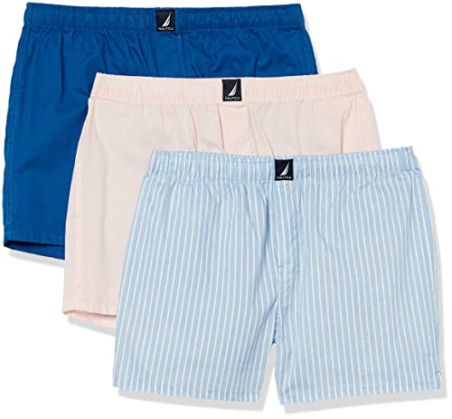 Nautica Men's Cotton Woven 3 Pack Boxers