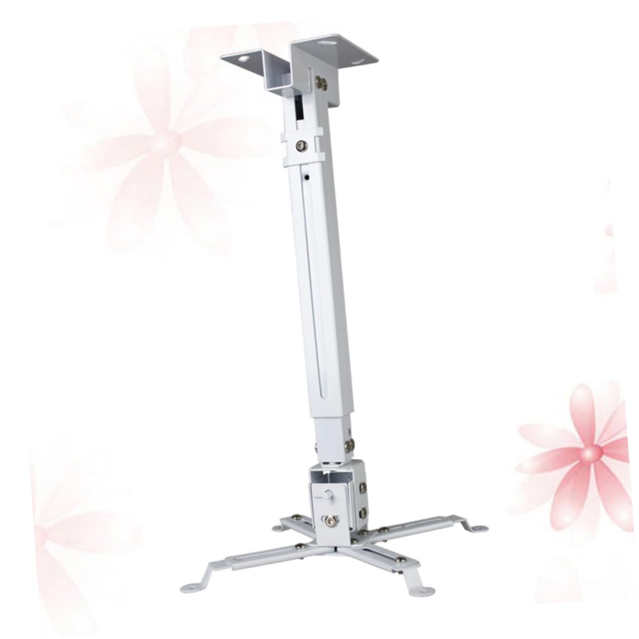 Housoutil Proiettore Montaggio Bianco Supporto Soffitto Ferro a da o per in Portata Bracci Regolabili Fino 15kg LED Casa Ufficio