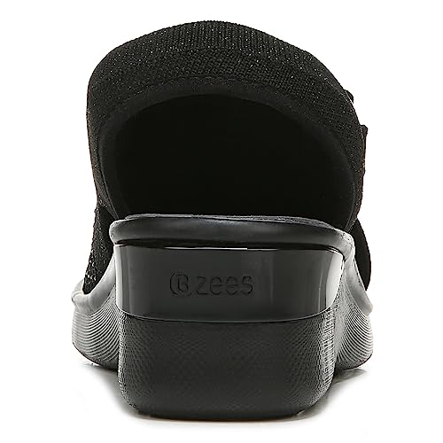 BZees Women's Star Bright Wedge Sandal, Black, 7 UK - Image 6