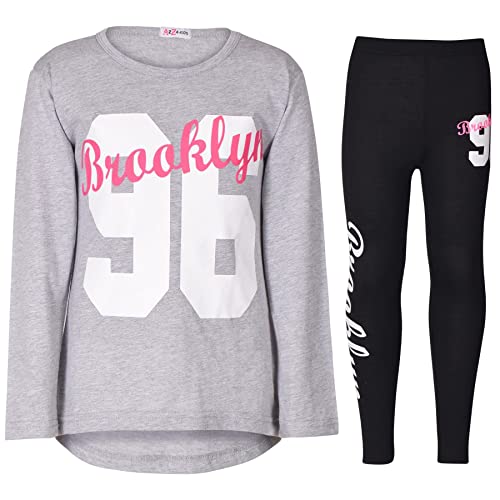 Image of A2Z 4 Kids Girls Love Crop Top T-Shirt And Splash Fashion Leggings Girls Pants Kids Outfit Sets Age 5-14 Years