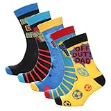 Sock Stack 5 Pack Men’s Cotton Rich Novelty Dad Socks Father’s Day Heel & Toe Smart Breathable sock Colourful Birthday Gift